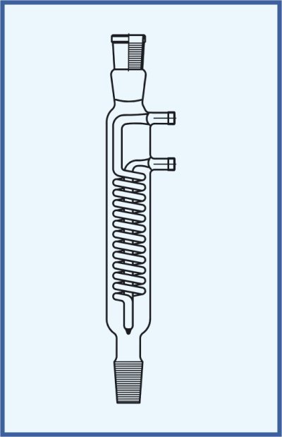 Kühler - Dimroth - Spiralkühler mit NS-Kern und Hülse, mit Gewinde GL 14